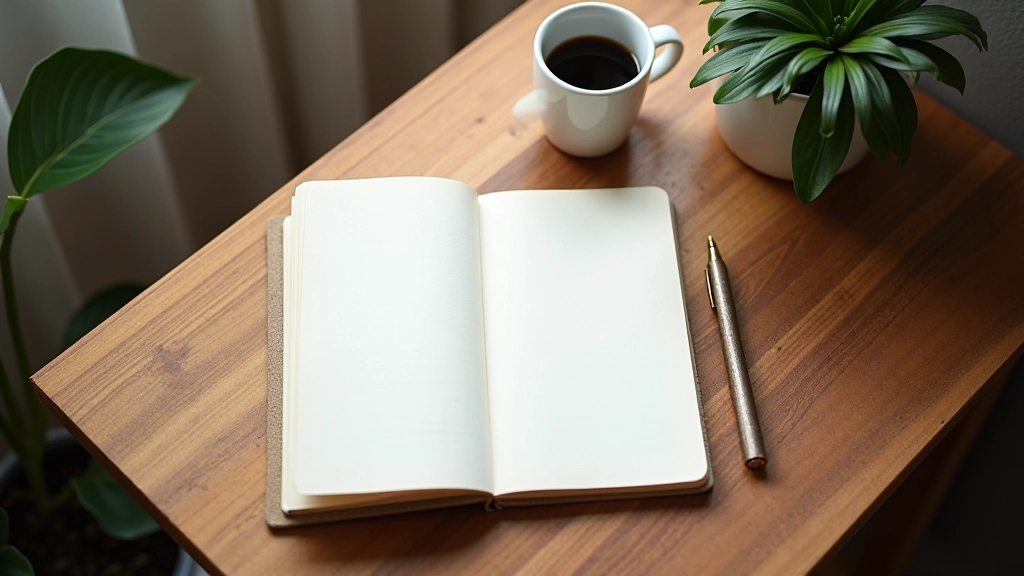 Deník a nástroje pro ranní rutinu